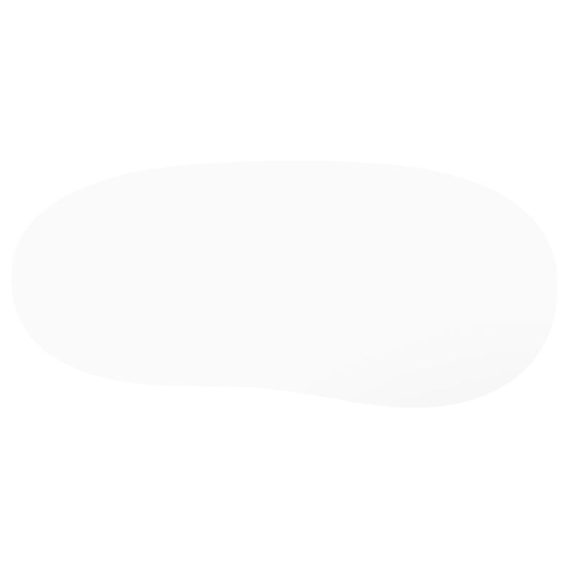 Amico tuintafel organisch in wit aluminium en volkeramiek Arctic White - L 320 x B 145 x H 73.5 cm