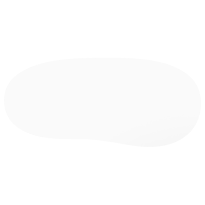 Amico tuintafel organisch in wit aluminium en volkeramiek Arctic White - L 320 x B 145 x H 73.5 cm