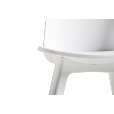 Bena stoel wit-wit - kunststof en kunststof