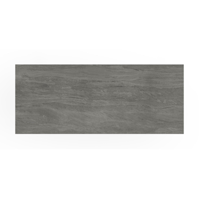 Verato bartafel in zwart aluminium en volkeramiek aspen grey - L 170 x B 70 x H 106 cm