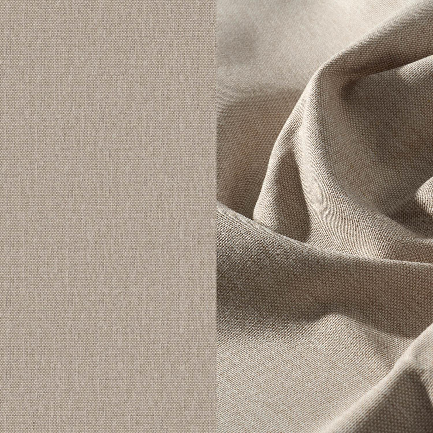 Alora loungehoek in zwart aluminium en polywood met beige kussen