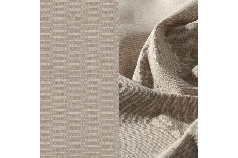 Mismo loungestoel in wit aluminium met beige weather+ softtouch kussens