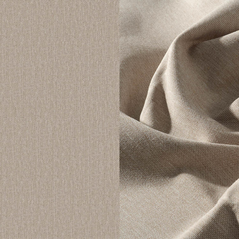 Caldela loungehoek in zwart aluminium met beige kussen