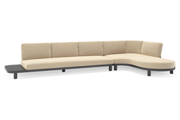 Chaise longue gauche+ 3-pl