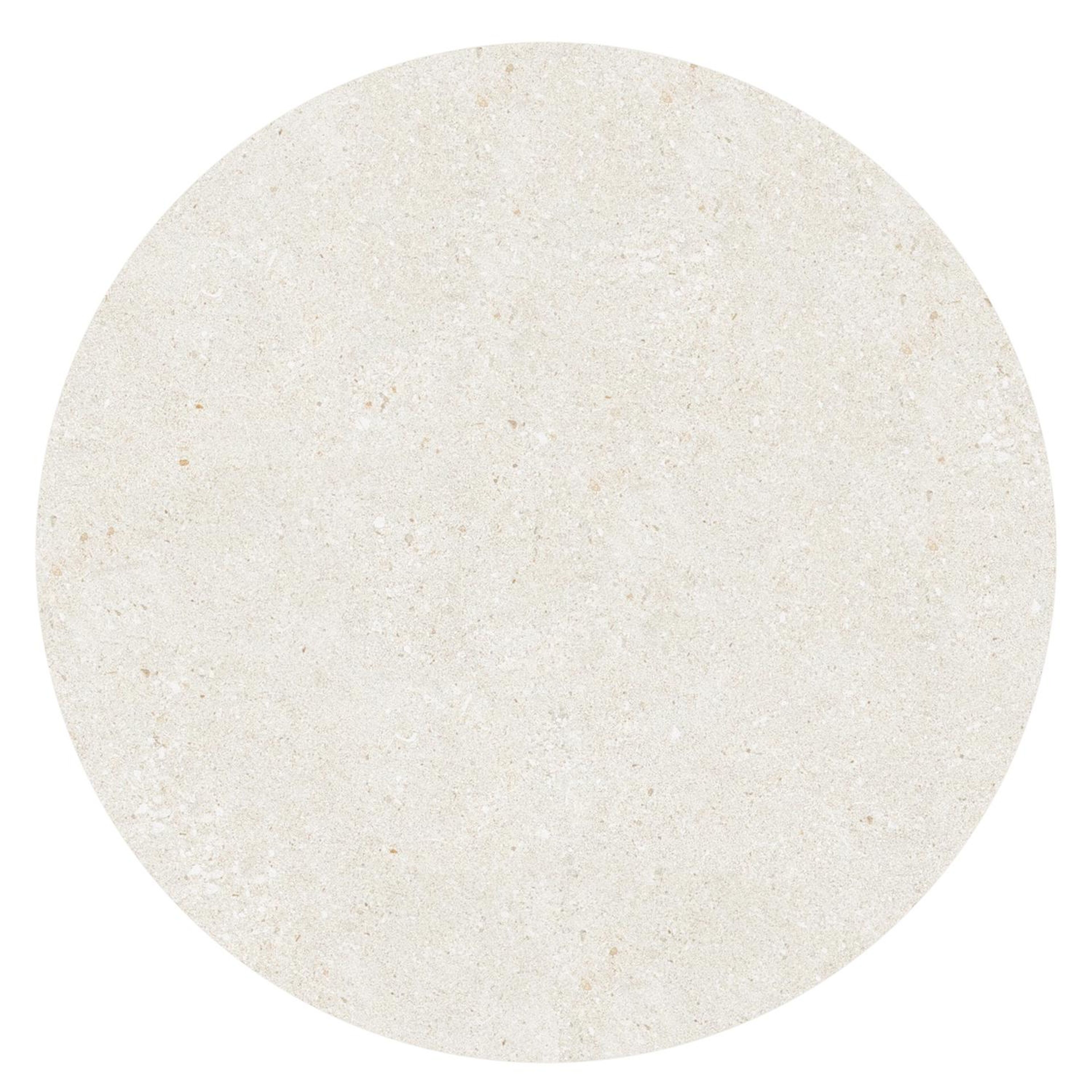 Fano tuintafel in wit aluminium en volkeramiek shilin - Dia. 85 x H 75 cm