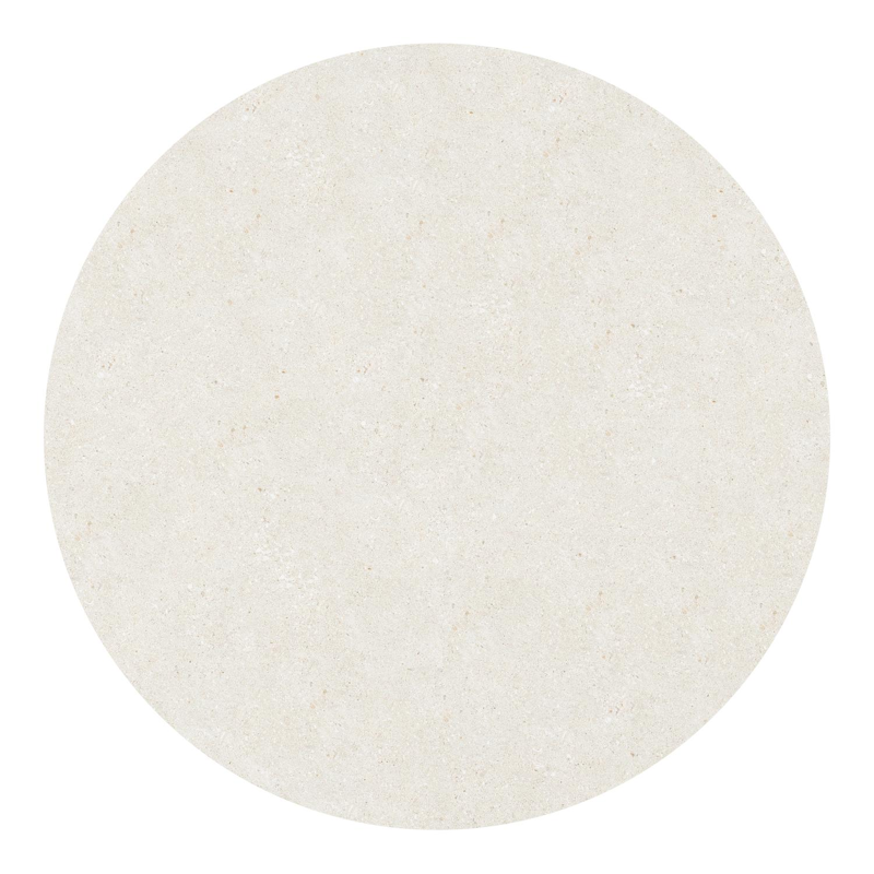 Fano tuintafel rond in beige aluminium en volkeramiek Shilin Dia. 148 x H 75 cm x H 75 cm