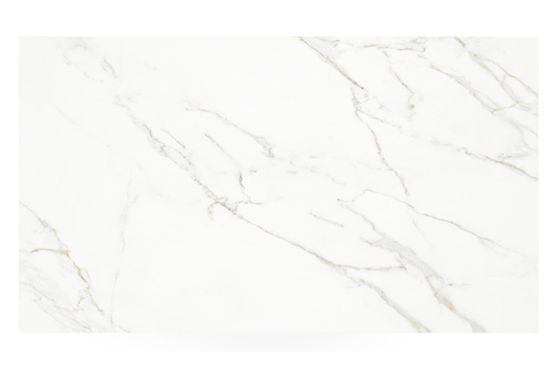 Cirello Pop up loungetafel in wit aluminium en wit volkeramiek - L 140 x B 80 x H 71,6 cm