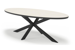 Ovaal - L 240 x B 115 x H 72 cm