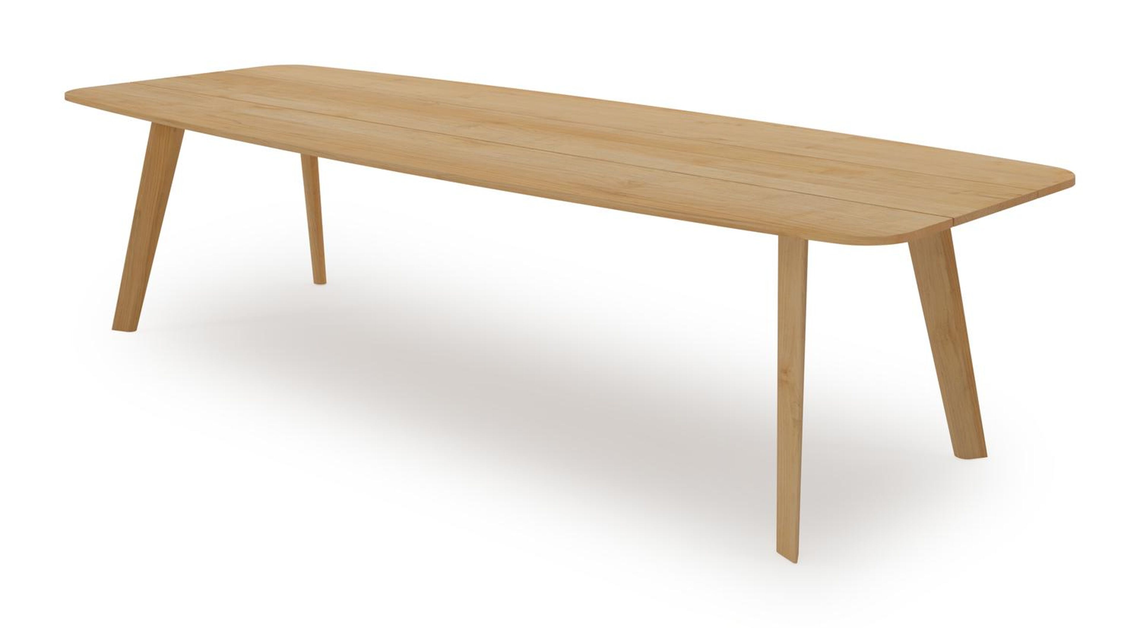 Table de jardin Lacrima en teck - Lg 315 x Larg. 115 x H 75 cm