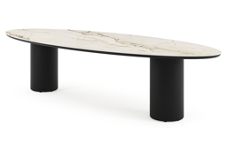 Ovaal - L 320 x B 130 x H 73.5 cm