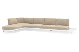Chaise longue rechts + 3-zit
