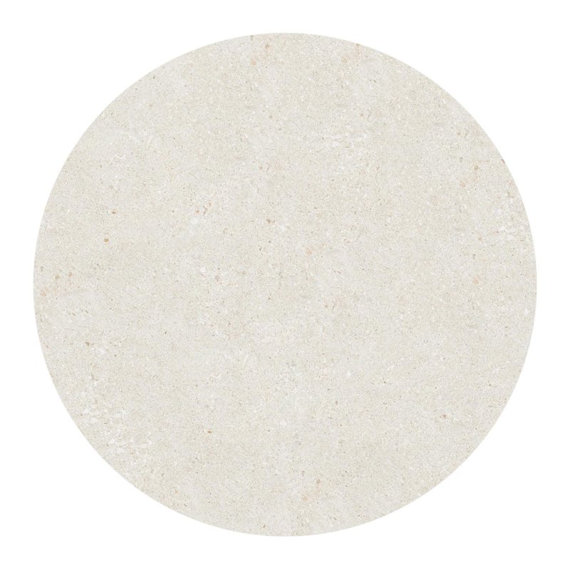 Fano low dining loungetafel in zwart aluminium en volkeramiek shilin - Dia. 85 x H 55 cm