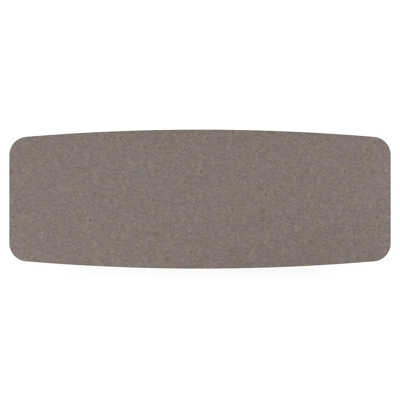 Pagino tuintafel bootvorm in zwart aluminium en volkeramiek wulong - L 315 x B 115 x H 73 cm