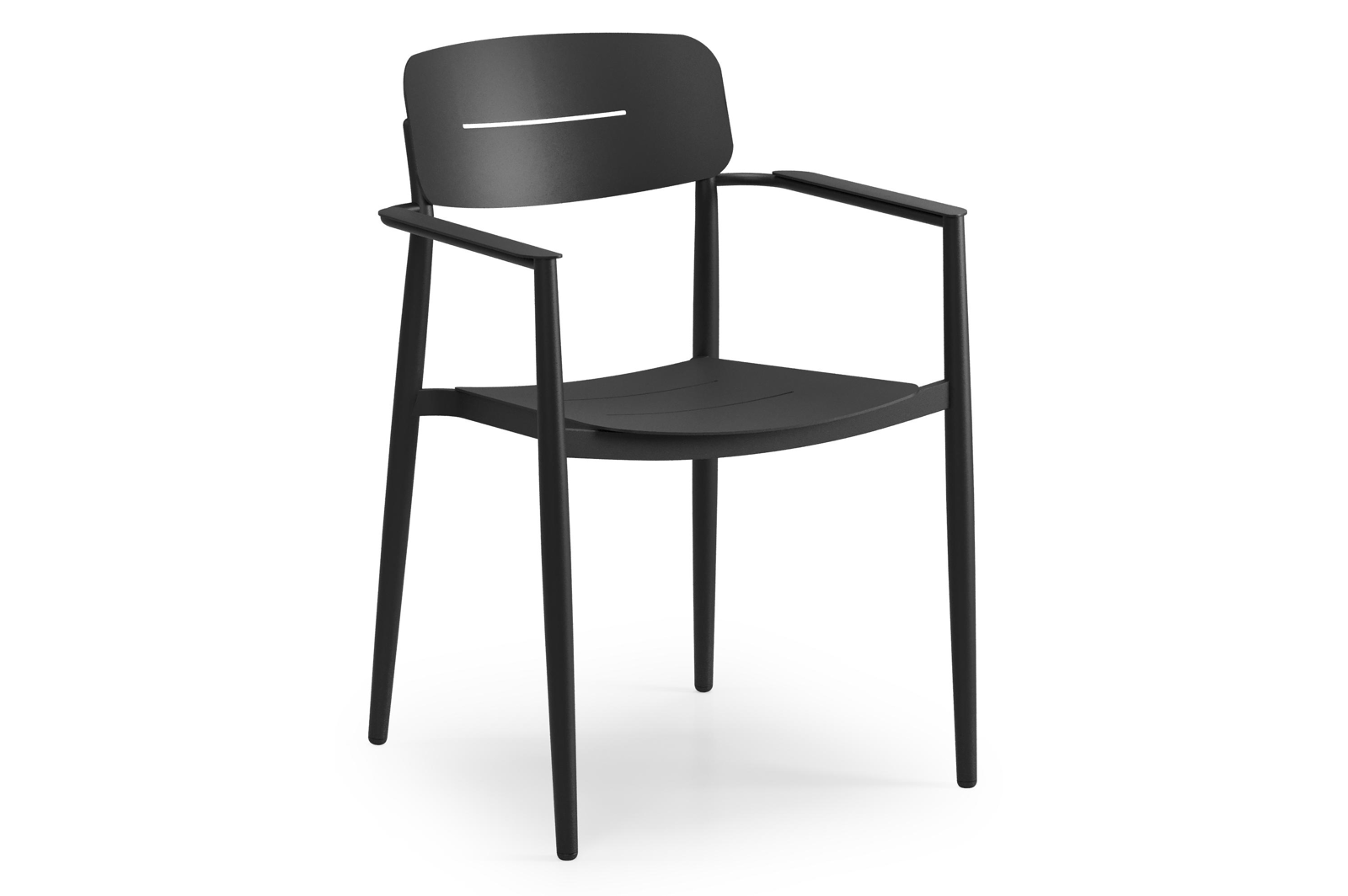 Cosa tuinstoel in zwart aluminium