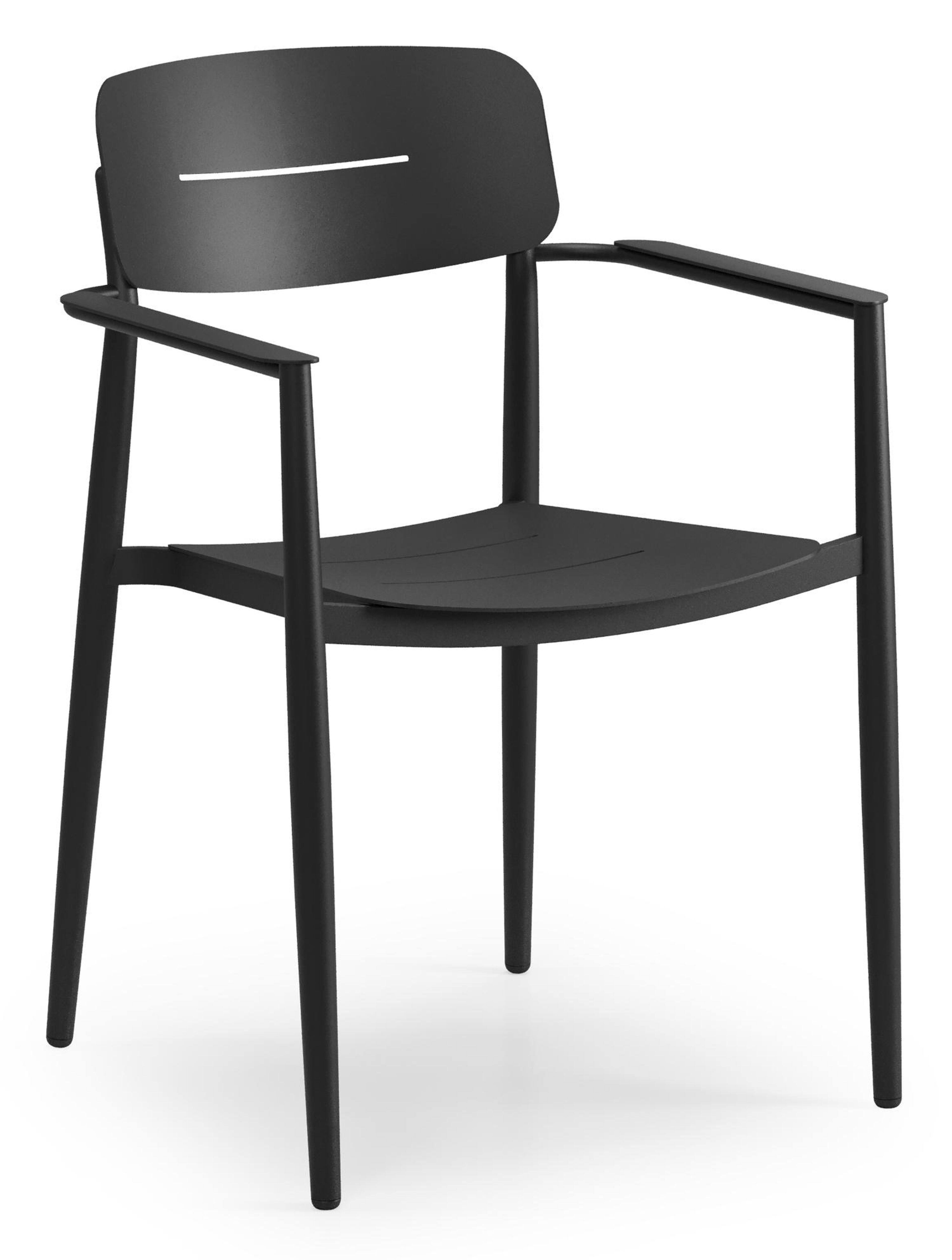 Cosa tuinstoel in zwart aluminium