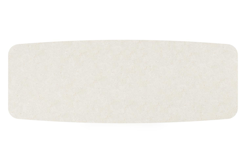 Orso tuintafel bootvorm in zwart aluminium en volkeramiek shilin - L 315 x B 115 x H 75 cm