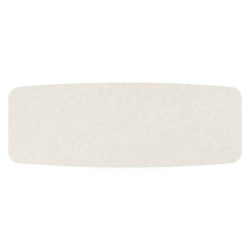 Orso tuintafel bootvorm in zwart aluminium en volkeramiek shilin - L 315 x B 115 x H 75 cm