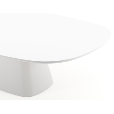 Amico tuintafel bombo xl in wit aluminium en volkeramiek Arctic White - L 270 x B 148 x H 73.5 cm
