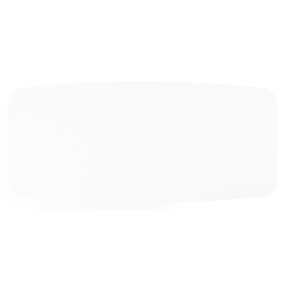 Lacrima tuintafel bootvorm in zwart aluminium en volkeramiek Arctic White - L 255 x B 115 x H 73 cm