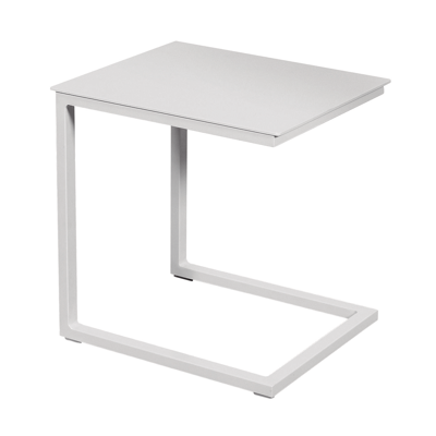 Servio bijzettafel in wit aluminium - L 40 x B 34 x H 42 cm