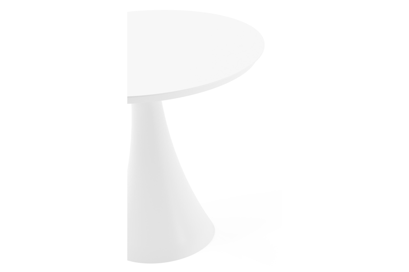 Fano tuintafel rond in wit aluminium - Dia. 85 x H 75 cm