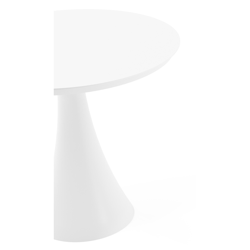 Fano tuintafel rond in wit aluminium - Dia. 85 x H 75 cm