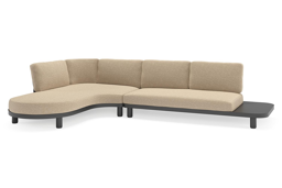 Chaise longue rechts + 2-zit