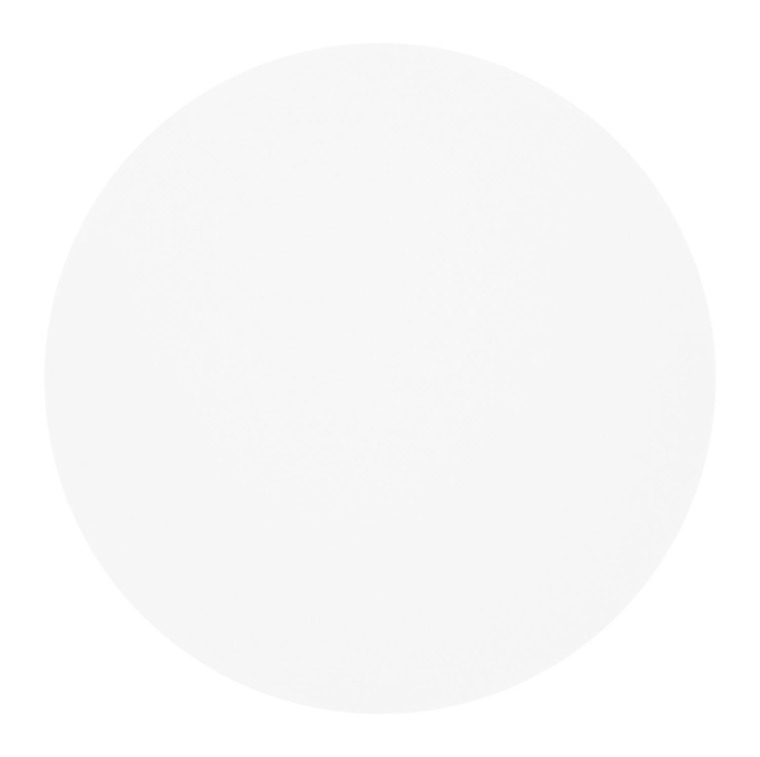 Fano loungetafel in wit aluminium en volkeramiek arctic white - Dia. 85 x H 55 cm