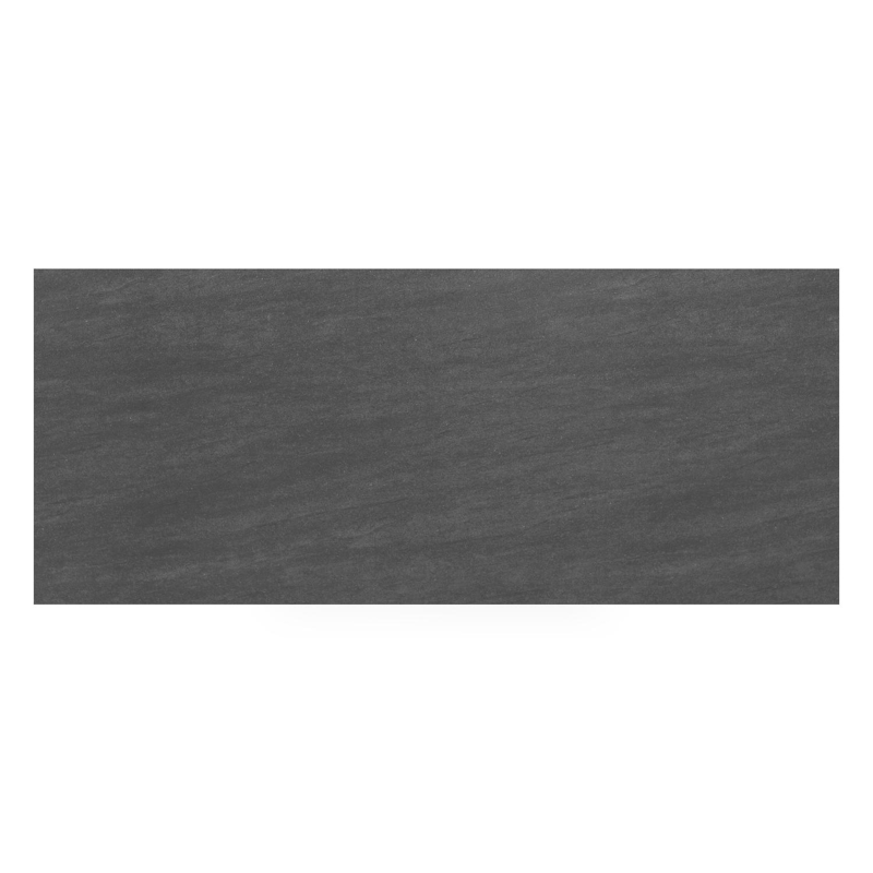 Cesano tuintafel rechthoekig in wit aluminium en volkeramiek Basalt Black - L 240 x B 100 x H 75 cm