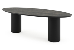 Ovaal - L 260 x B 125 x H 73.5 cm