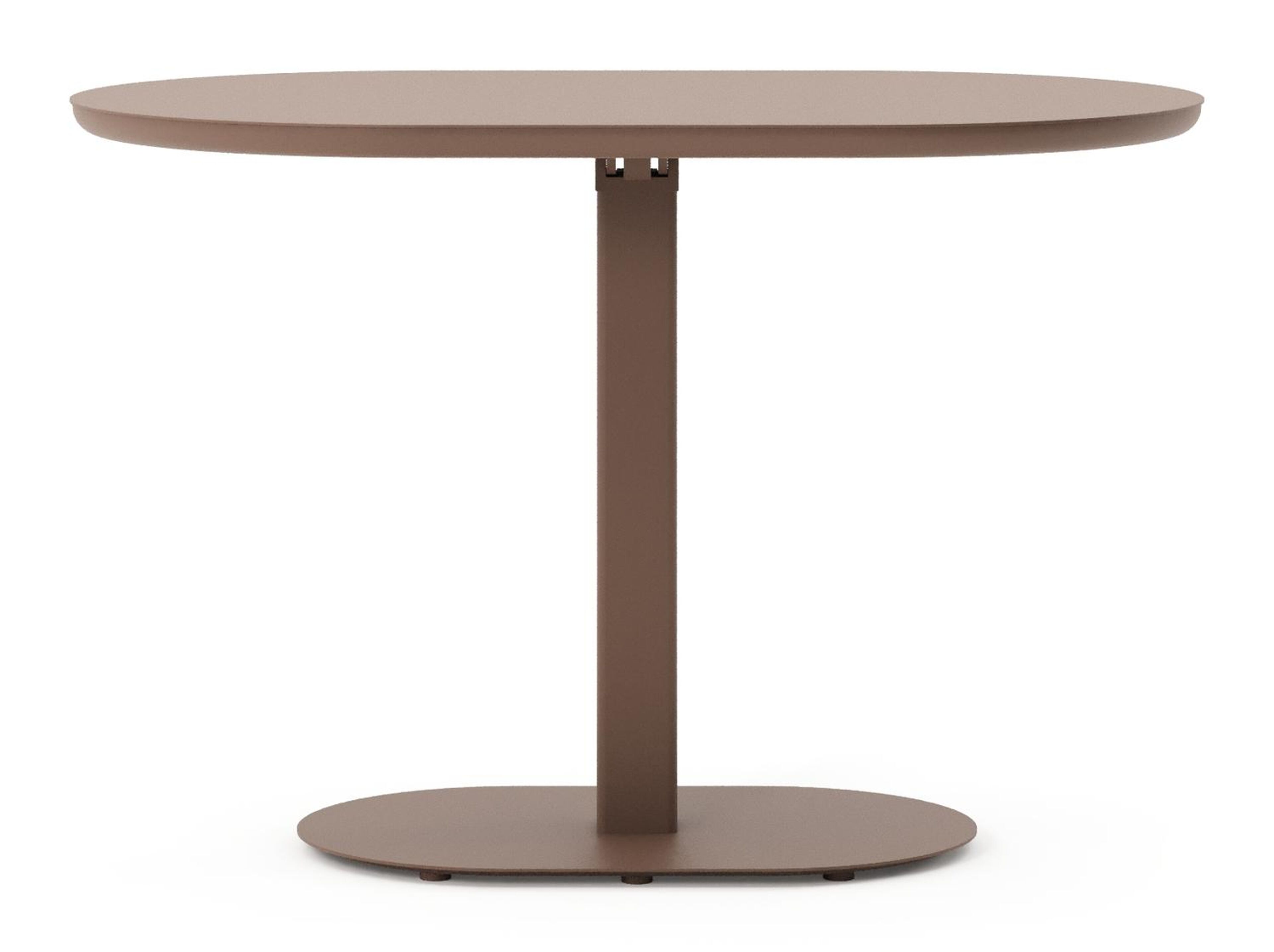 Teramo kantelbare tuintafel bombo in taupe aluminium - L 110 x B 70 x H 74 cm