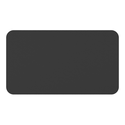 Table de jardin rectangulaire Orso arrondie en aluminium noir - Lg. 140 x Lrg. 80 x Haut. 74,5 cm