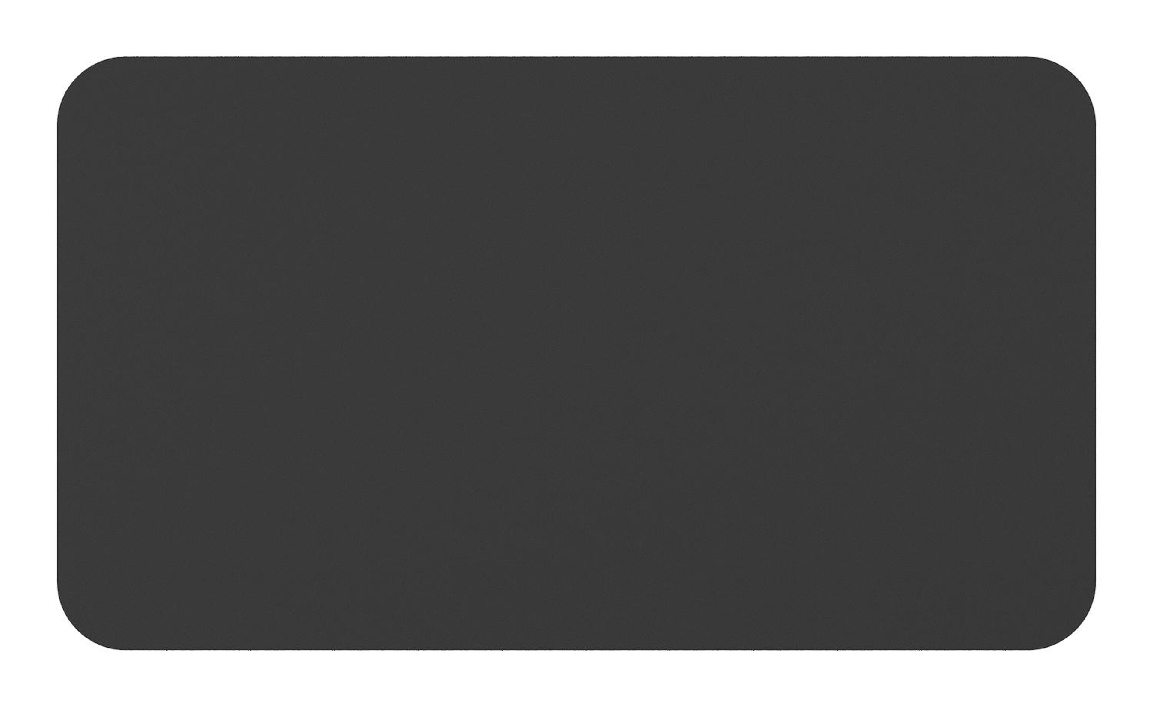 Table de jardin rectangulaire Orso arrondie en aluminium noir - Lg. 140 x Lrg. 80 x Haut. 74,5 cm