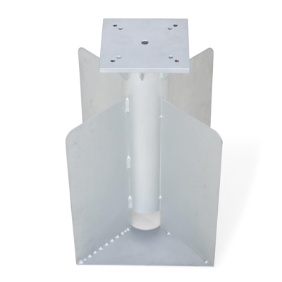 Stabilo inbouwvoet grijs staal van 8,4 kg