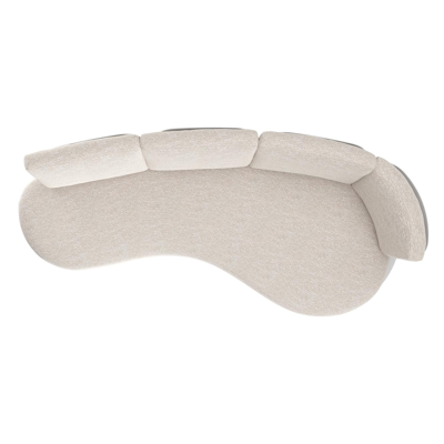 Donato loungebank in wit aluminium met tundra sand all weather sunbrella® luxe kussen