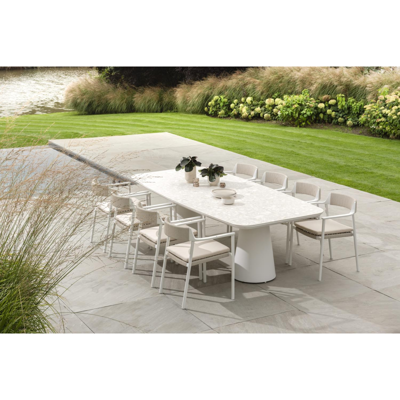 Fiordo stoelkussen in all weather sunbrellaÂ® luxe natte linen chalk