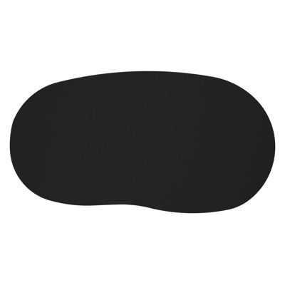 Amico loungetafel organisch in taupe aluminium en volkeramiek Nero Black - L 170 x B 91 x H 25 cm