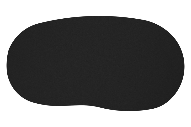 Amico loungetafel organisch in taupe aluminium en volkeramiek Nero Black - L 170 x B 91 x H 25 cm