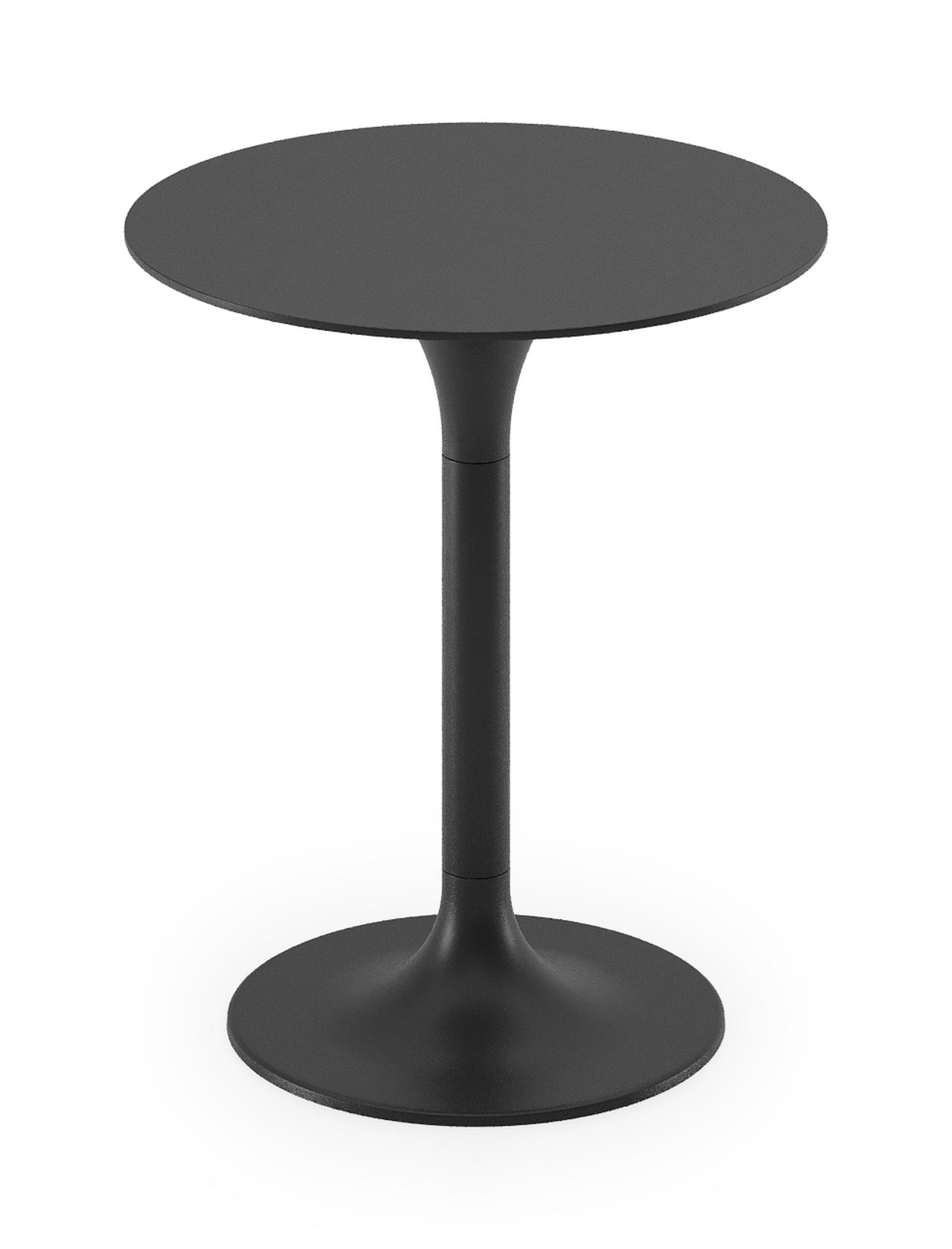 Table d'appoint Fano en aluminium noir avec  Noir - Dia. 43 x H 51 cm