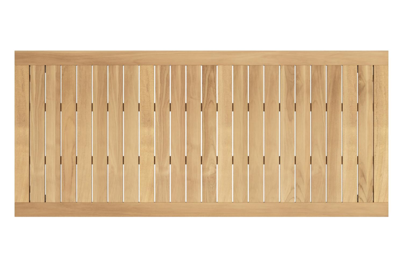 Feltro tuinset in zwart aluminium en teak met 6 stapelbare Amalfi tuinstoelen