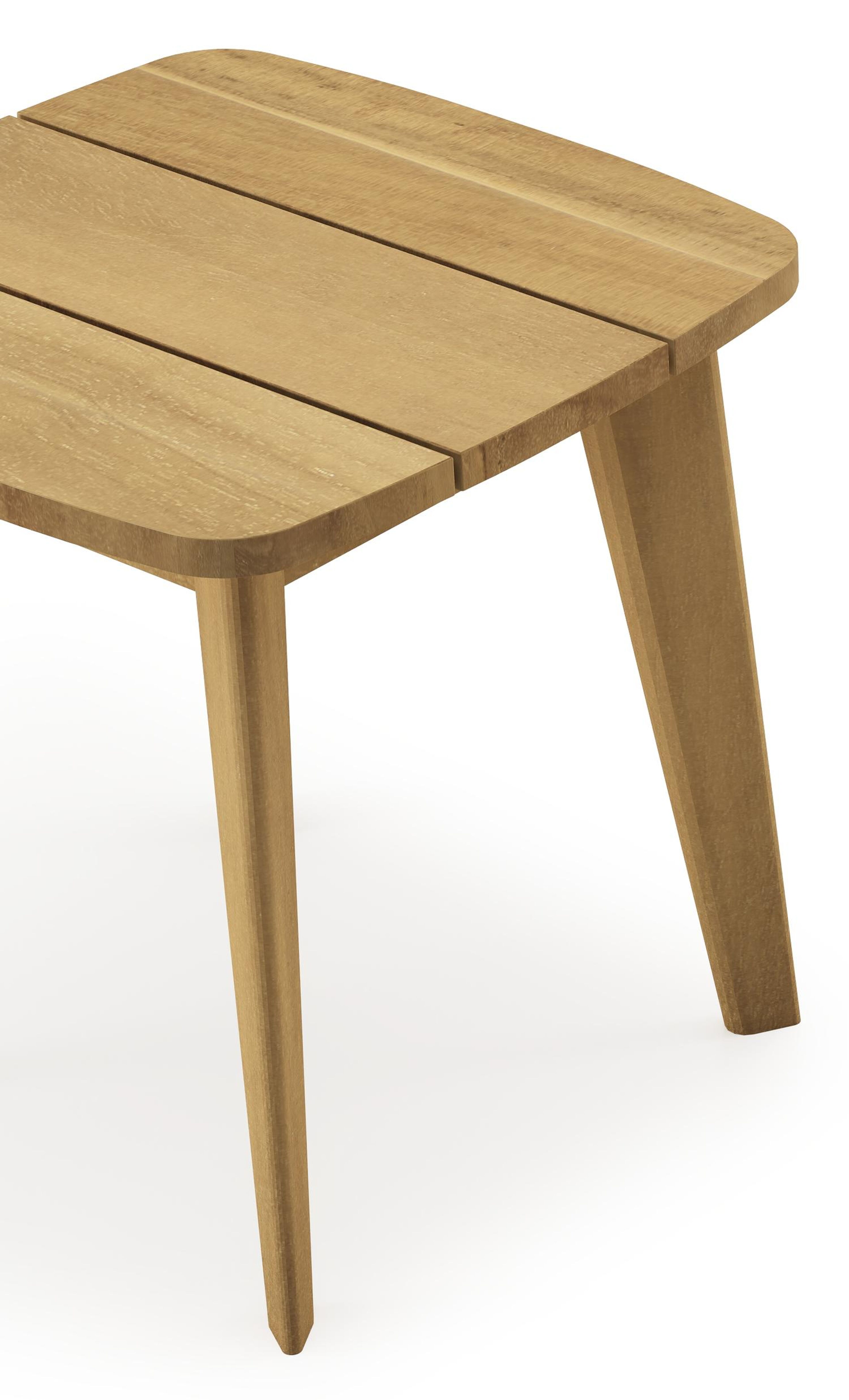 Table d'appoint Lacrima en teck - Lg 45 x larg. 45 x H 45 cm