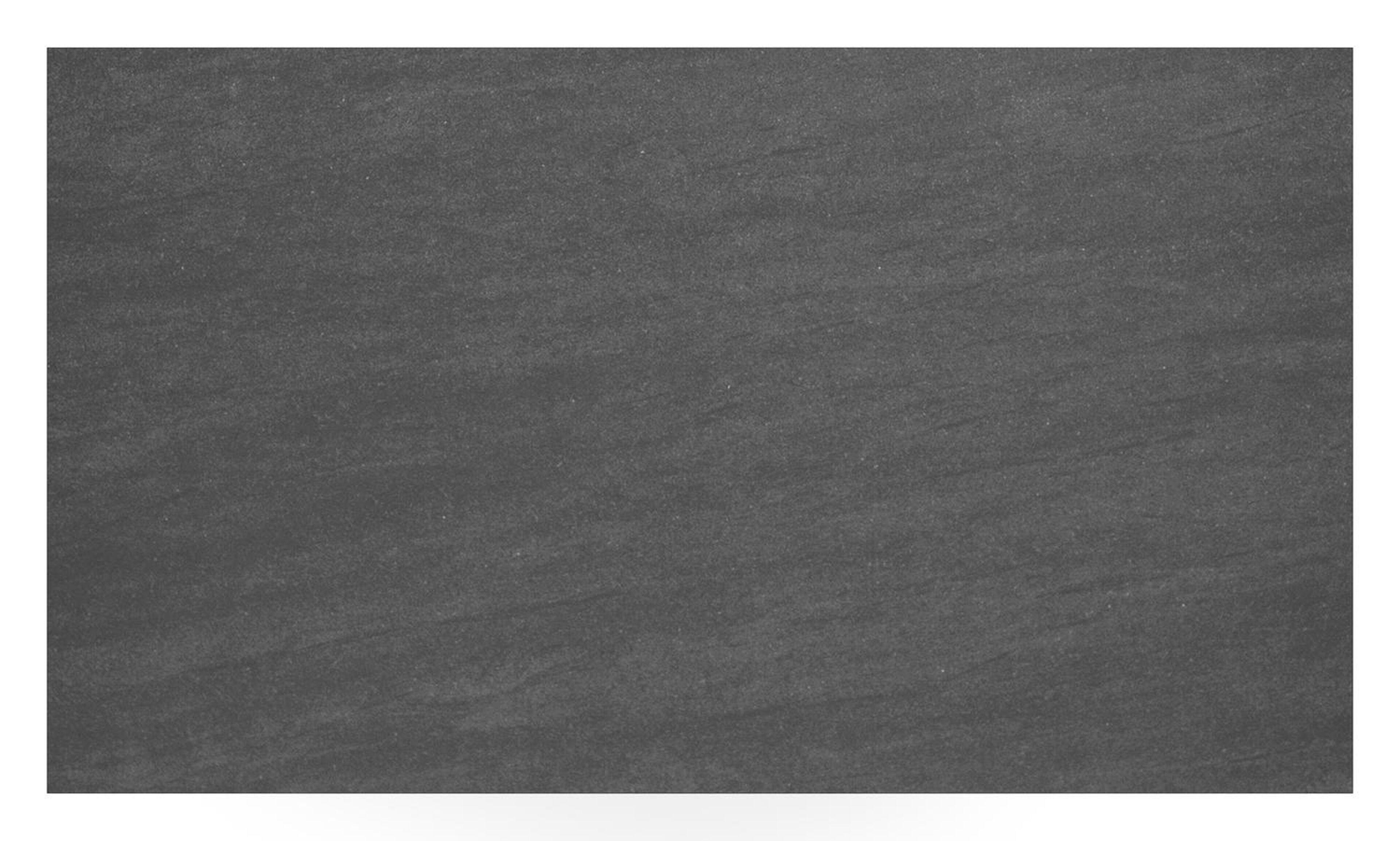 Cirello Pop up loungetafel in zwart aluminium en zwart volkeramiek - L 140 x B 80 x H 71,6 cm