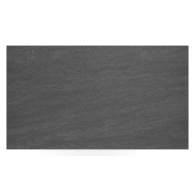 Cirello Pop up loungetafel in zwart aluminium en zwart volkeramiek - L 140 x B 80 x H 71,6 cm