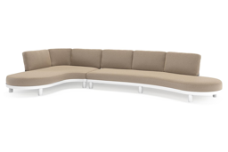 Chaise longue droite + 3 places organique