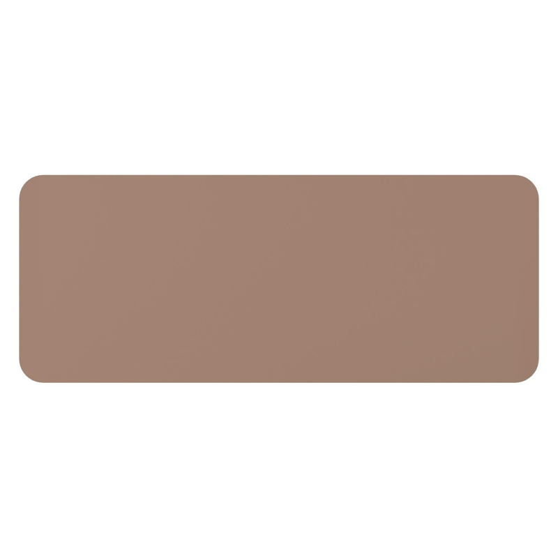 Table de jardin rectangulaire Orso arrondie en aluminium taupe- Lg. 200 x Lrg. 80 x Haut. 74,5 cm