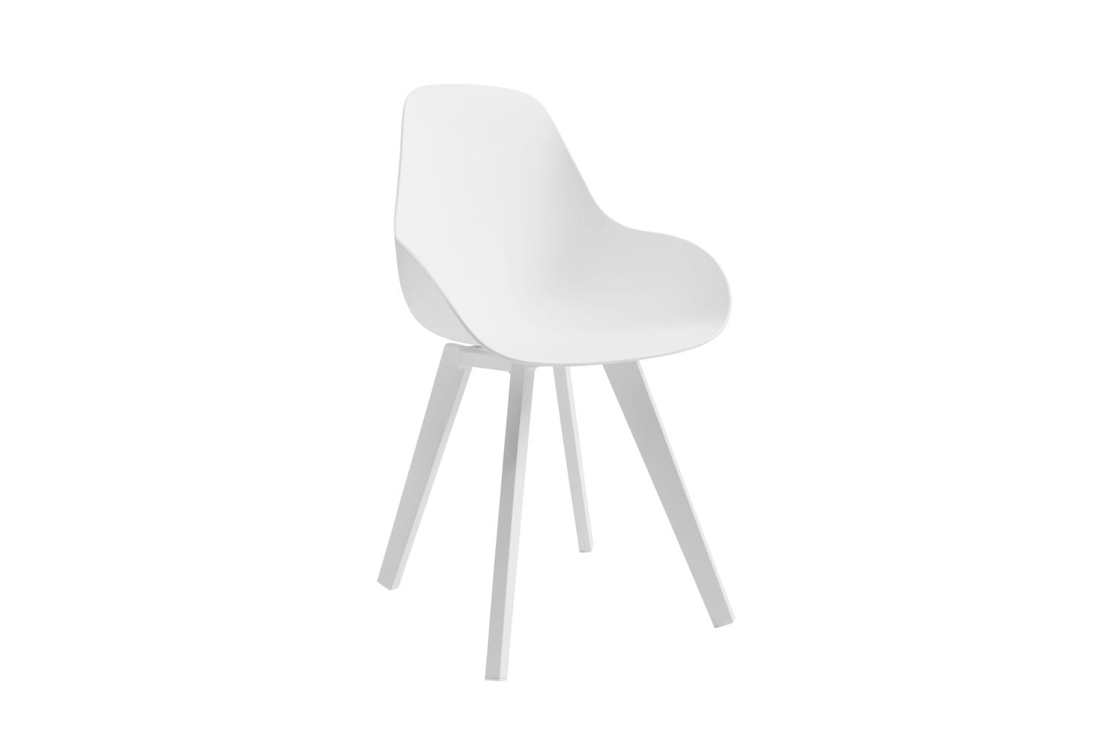 Mesa tuinstoel in wit aluminium en wit kunststof