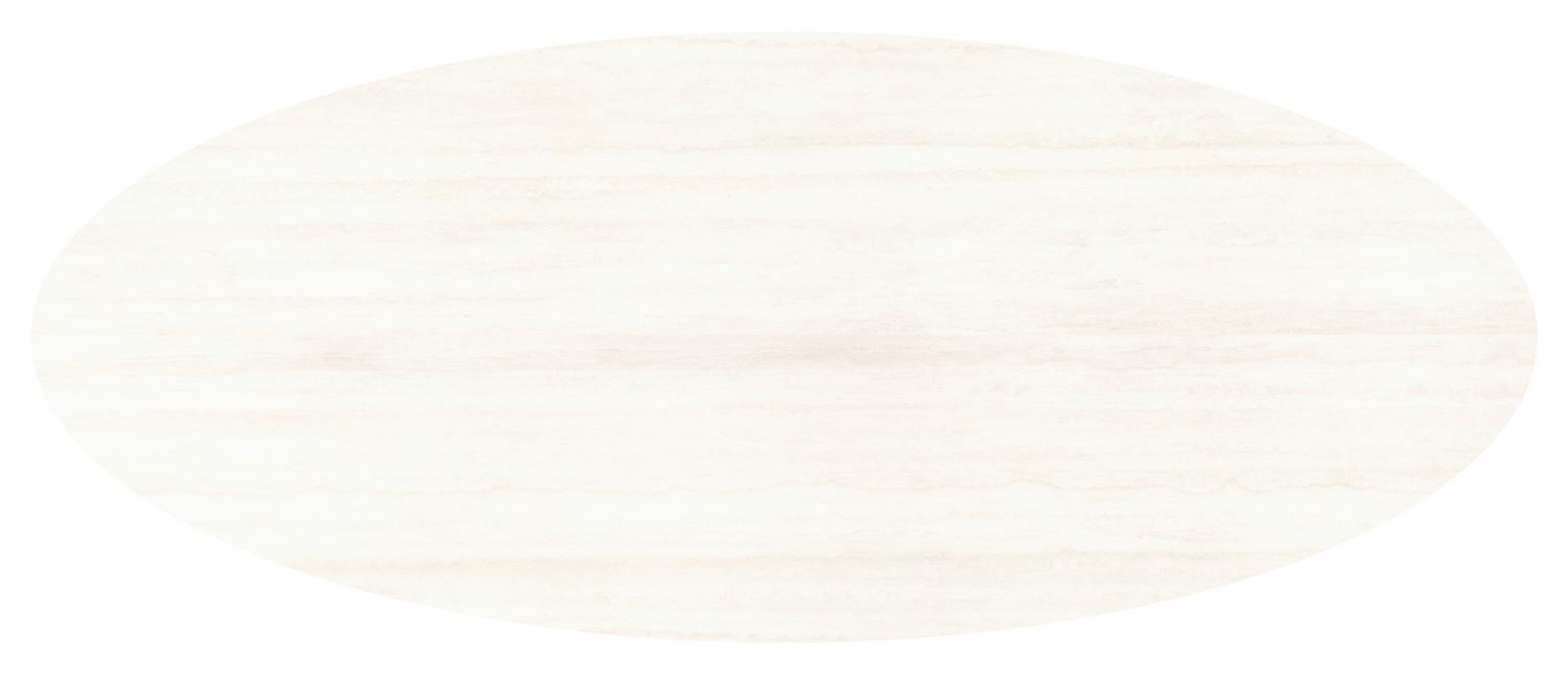 Amico tuintafel ovaal in beige aluminium en volkeramiek Travertino Bianco - L 320 x B 130 x H 73.5 cm