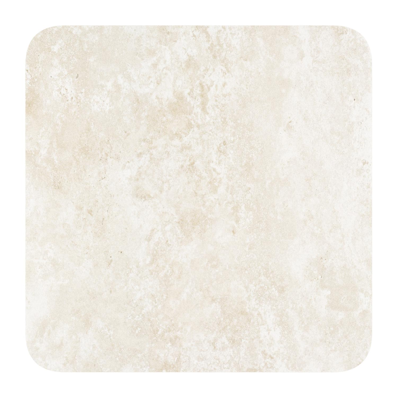 Fano kantelbare tuintafel afgerond vierkant in zwart aluminium en volkeramiek Rapolano L 80 x B 80 cm