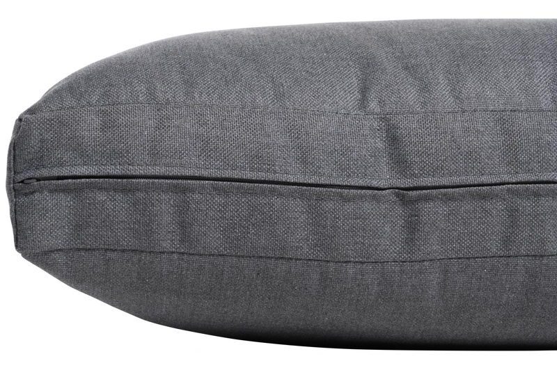 Caldela loungehoek in wit aluminium met grijs polyester kussens en loungetafel