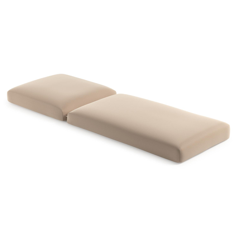 Ligbedkussen in All Weather Sunbrella® Luxe natte linen chalk